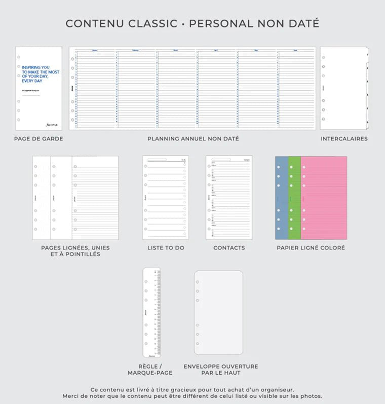Organiseur FILOFAX The Original - Personal - Midnight Blue - 5059145530540