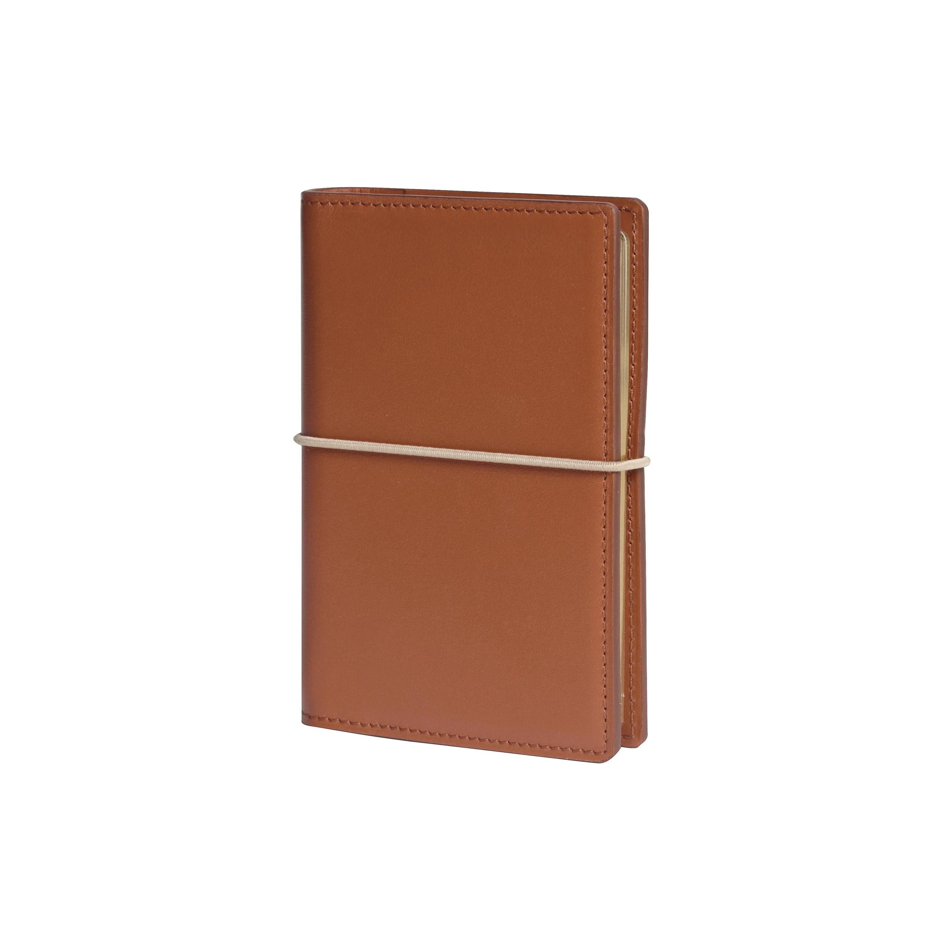 Organiseur MIGNON AK12 - 9 x 13 cm - 2 jours par page - Orientation horizontale - Bon Voyage terre de sienne -