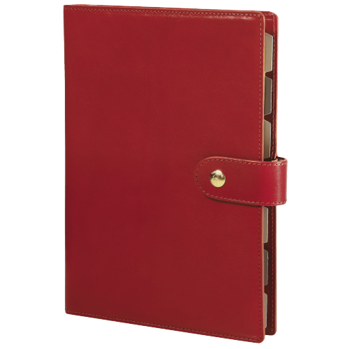 Organiseur MIGNON AK22 Veau Boboli - 21 x 17.3 cm - 1 semaine sur 2 pages - Rouge - 3489392243757