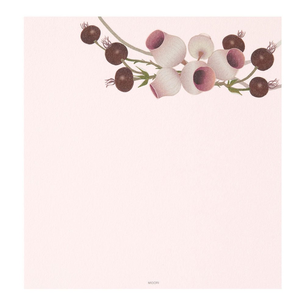 Papier à lettres MIDORI washi - 177 x 168 mm - Couronne d’Automne - 4902805871778