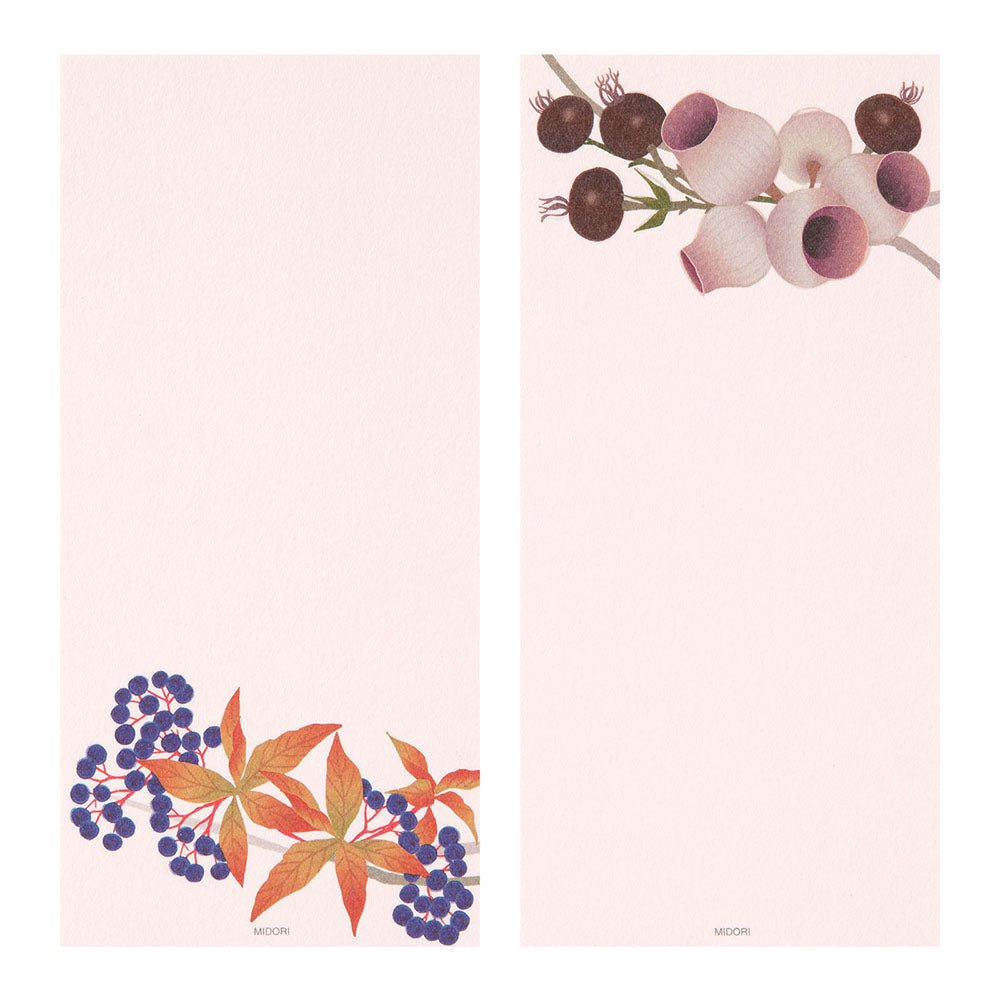 Papier à lettres MIDORI washi - 177 x 84 mm - Couronne d’Automne - 4902805895910