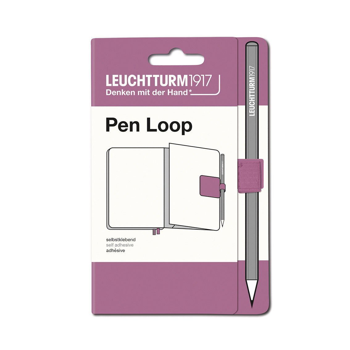 Passant autocollant LEUCHTTURM1917 Pen Loop - Dusty Rose - 4004117661648