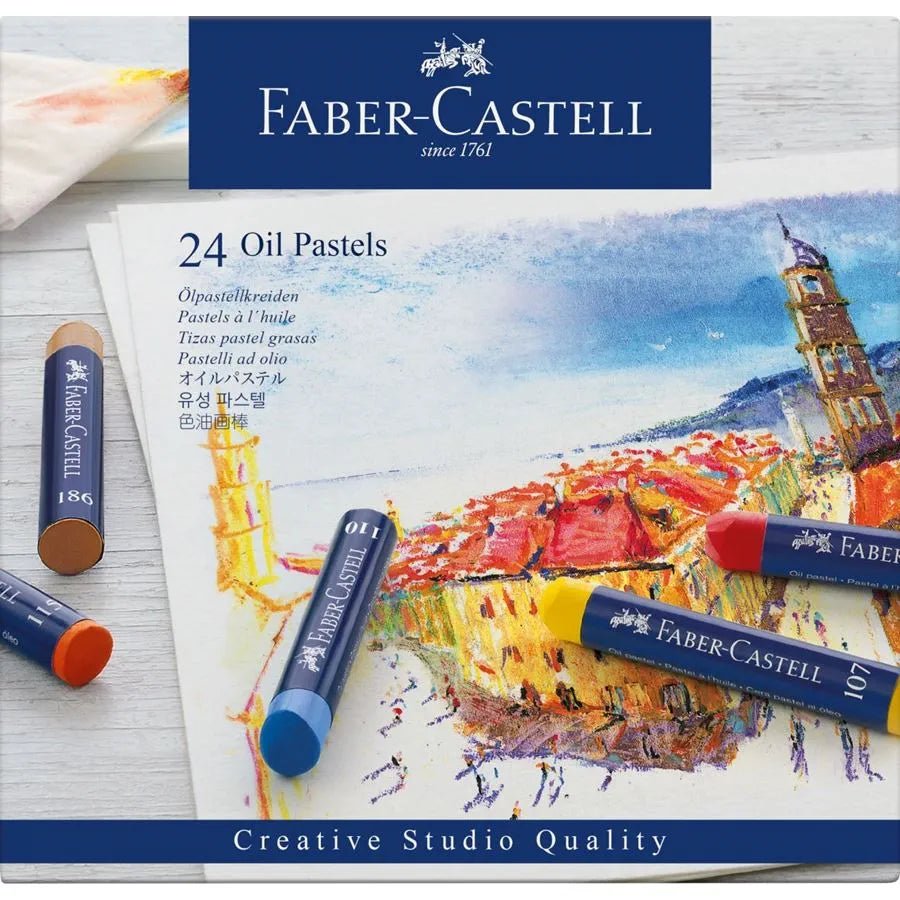 Pastels à l'huile CREATIVE STUDIO - Boîte 24 couleurs - FABER - CASTELL - 4005401270249