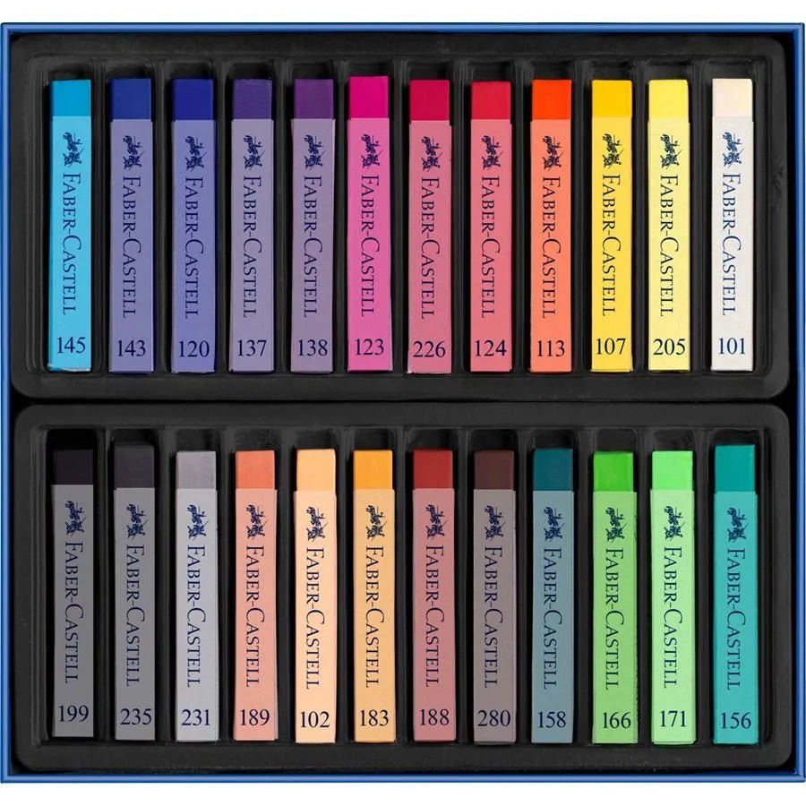 Pastels tendres CREATIVE STUDIO - Boîte 24 couleurs - FABER - CASTELL - 4005401283249