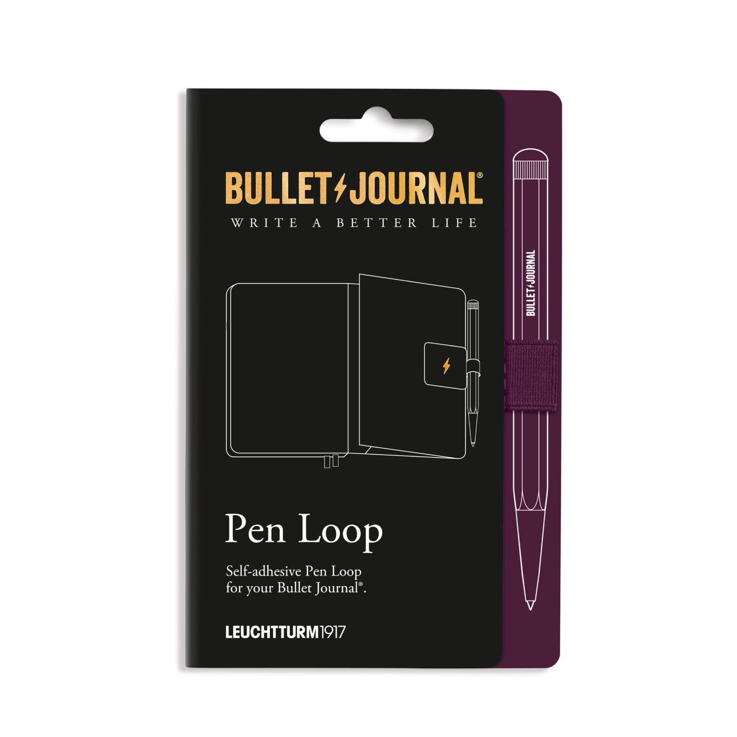 Passant autocollant LEUCHTTURM1917 Pen Loop Bullet Journal - Purple26