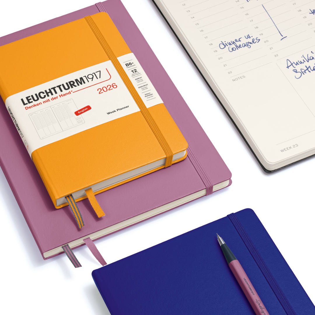 Planificateur Semainier 2026 LEUCHTTURM1917, Anglais - B6+ - Hardcover - Ink - 4004117666636