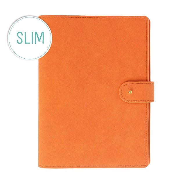 Planner en cuir végétal ARTEBENE Majoie - A5 - Pointillé - Orange - 144p - 4035461333349
