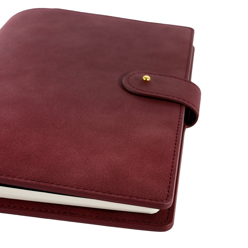 Planner en cuir végétal ARTEBENE Majoie - A5 - Pointillé - Rouge - 144p - 4035461324590
