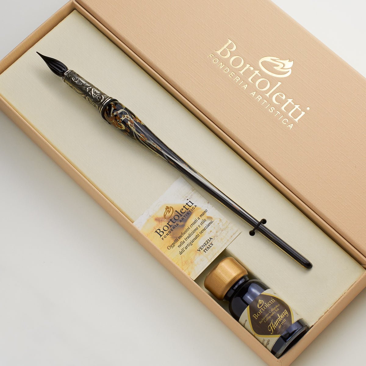 Plume de verre BORTOLETTI Pesaro - Noir -