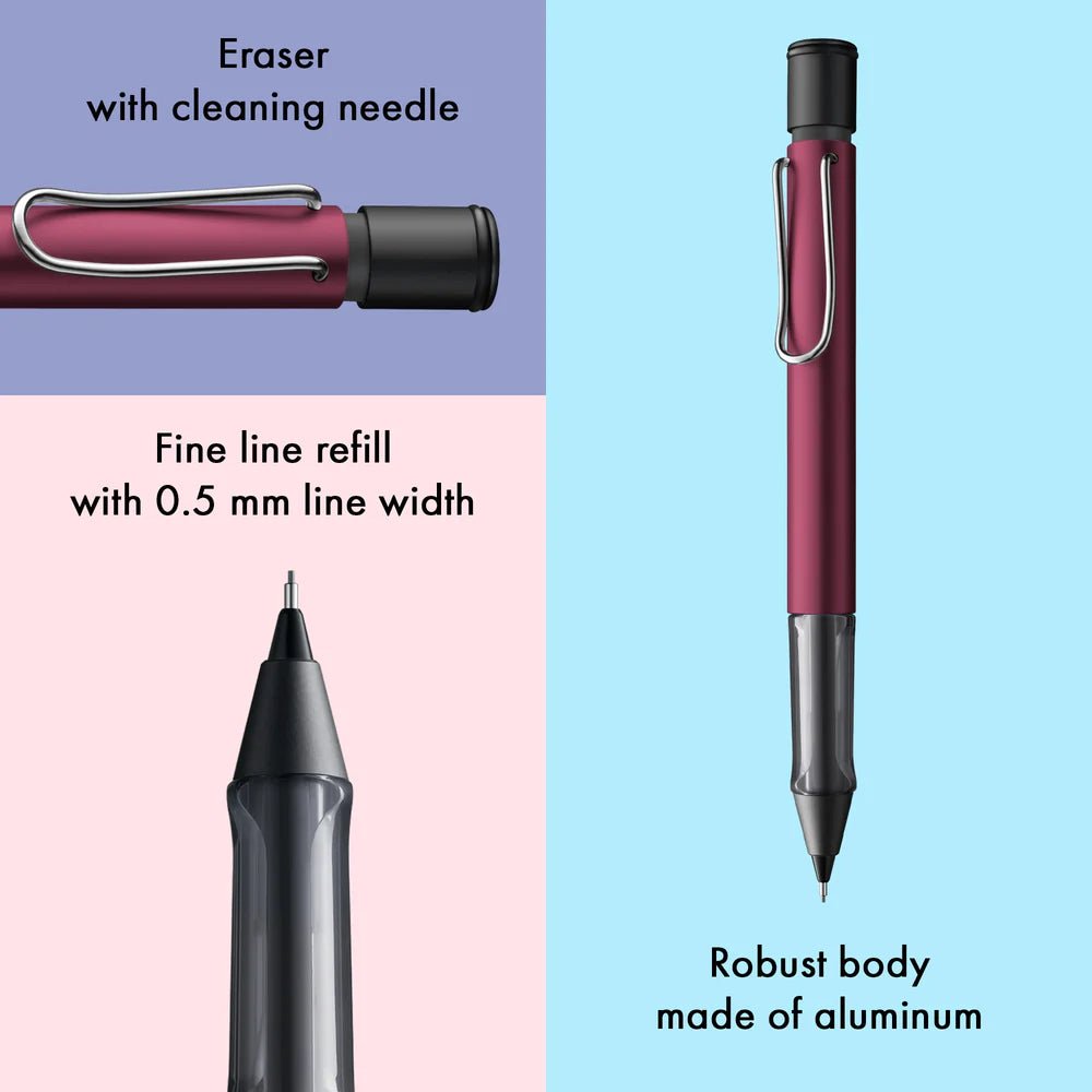 Porte - mine LAMY AL - star - Black Purple - 0.5 -