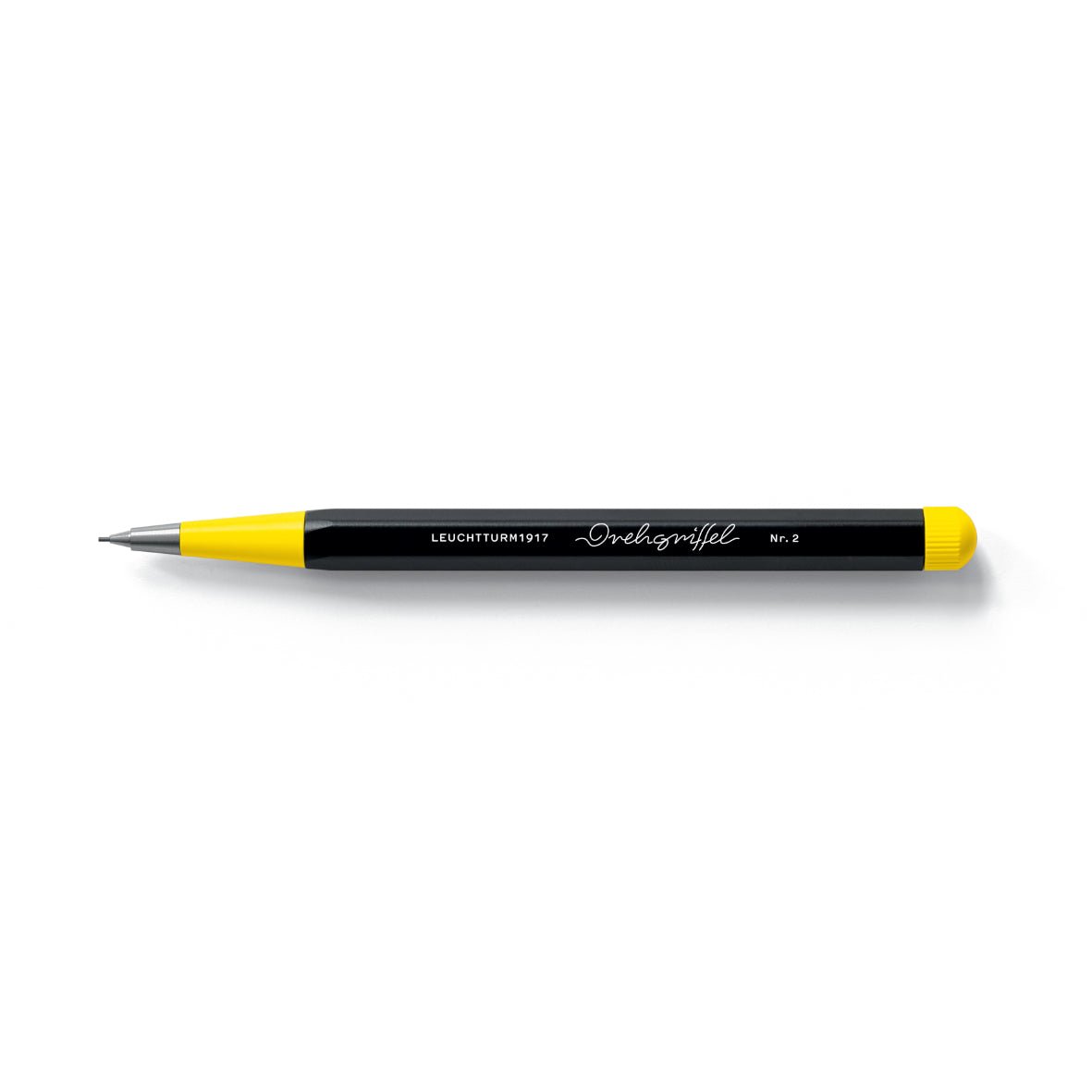 Porte - mine LEUCHTTURM1917 Drehgriffel Bauhaus Édition - 0.7 - Black / Lemon -