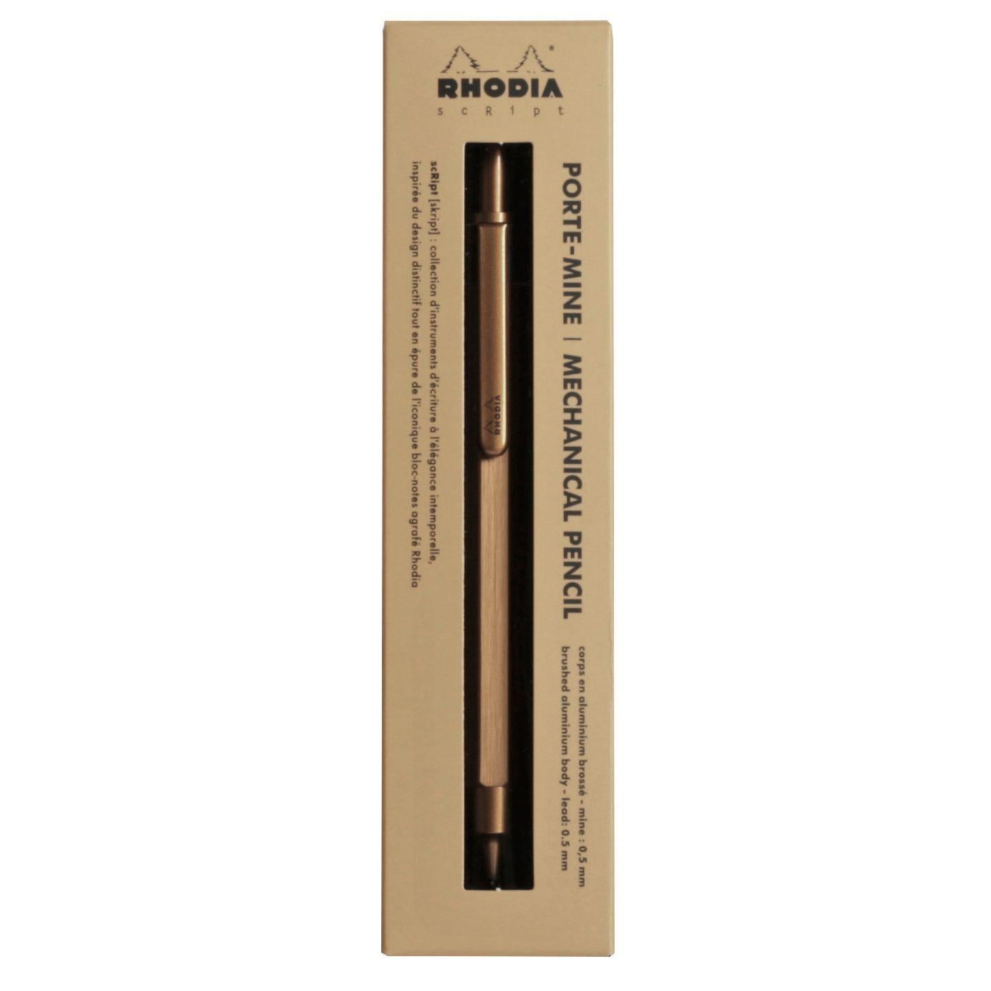 Porte - mine RHODIA scRipt - Or - 0.5 - 3037920093703