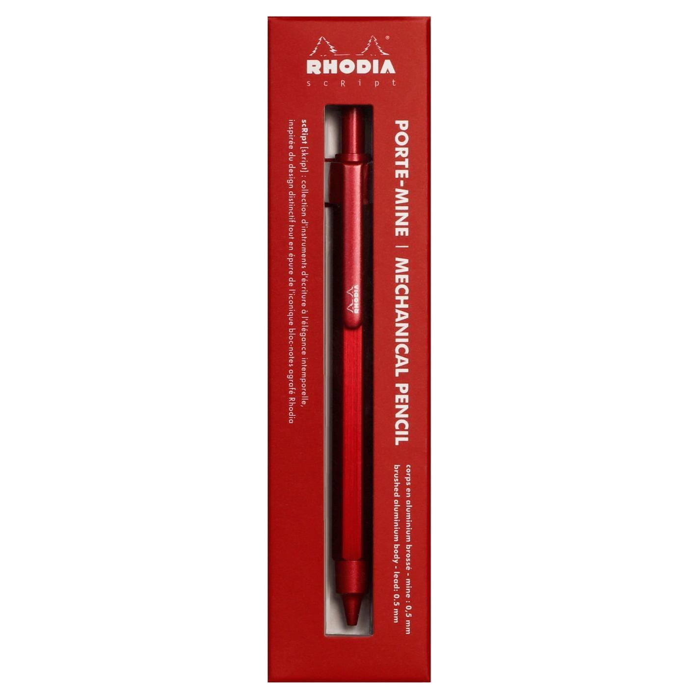 Porte - mine RHODIA scRipt - Rouge - 0.5 - 3037920093949