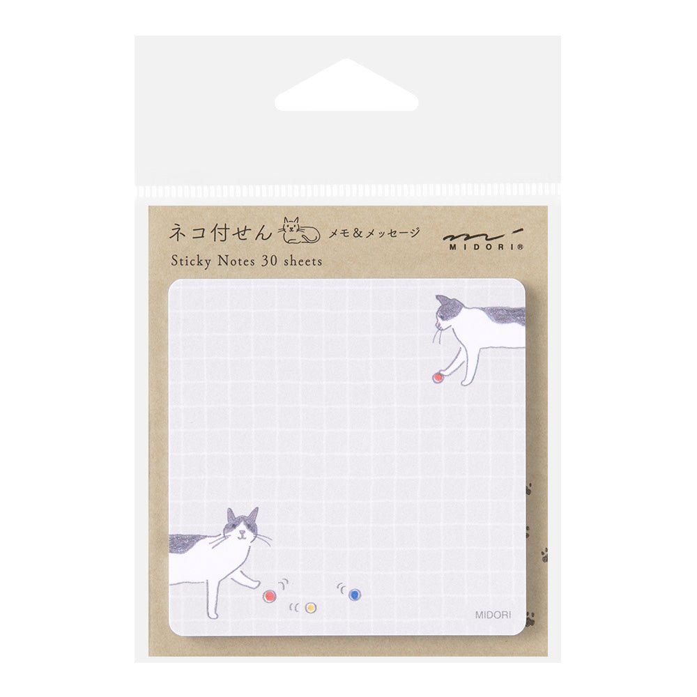 Post - it MIDORI Sticky Notes - Chat et Balle - 4902805190961