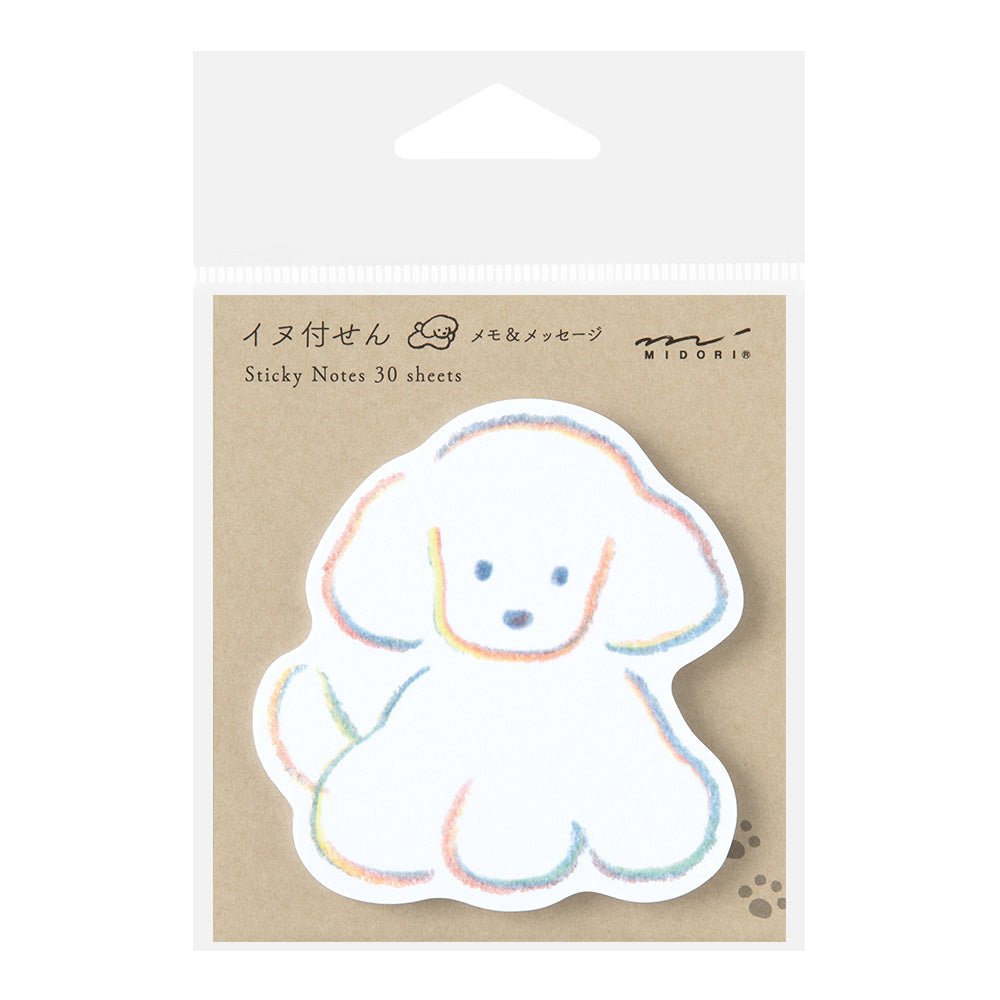 Post - it MIDORI Sticky Notes - Chien découpé - 4902805190992