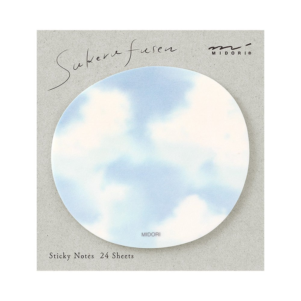 Post - it MIDORI Sukeru Fusen - Ciel bleu -