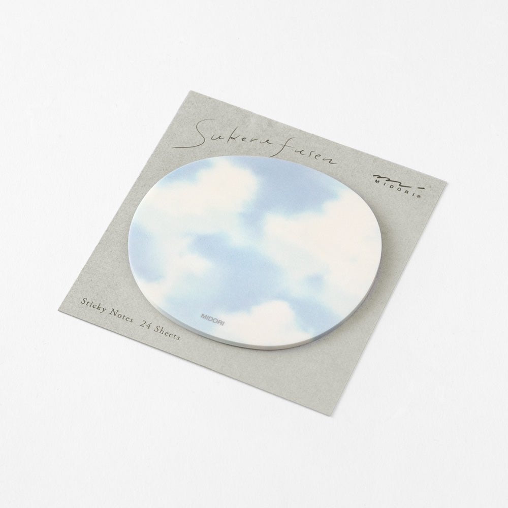 Post - it MIDORI Sukeru Fusen - Ciel bleu -
