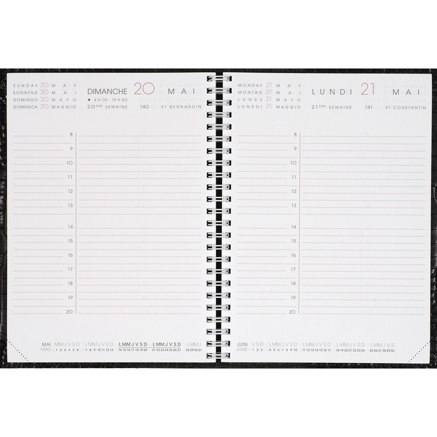 Recharge 2025 AGENDA MODERNE 1J/P INTAB1J - 1 jour par page - 15 x 21 cm - 3338803000000