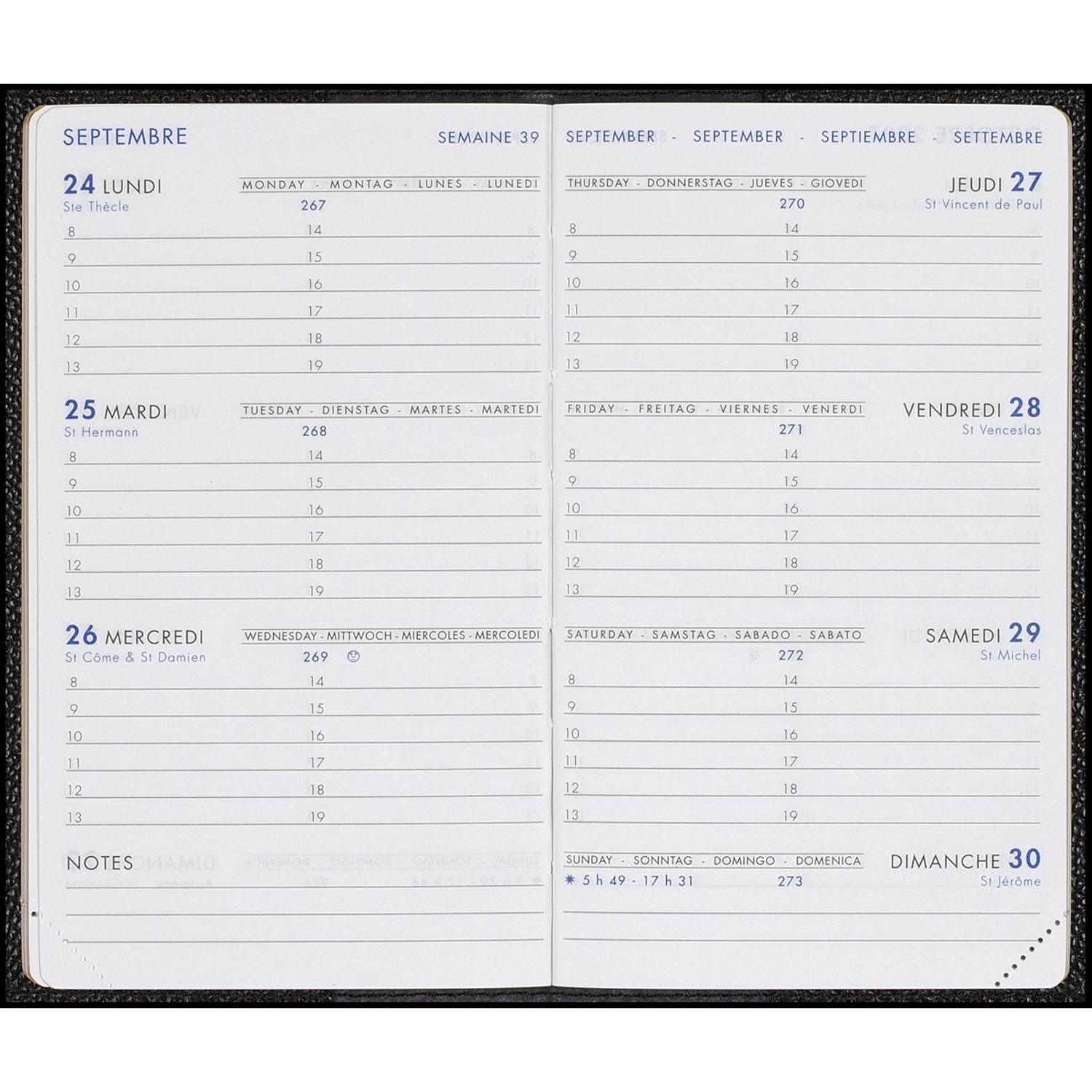 Recharge 2025 AGENDA MODERNE HEBDOPLAN INT2001 - 1 semaine sur 2 pages - 8.7 x 15.3 cm - 3338801700001