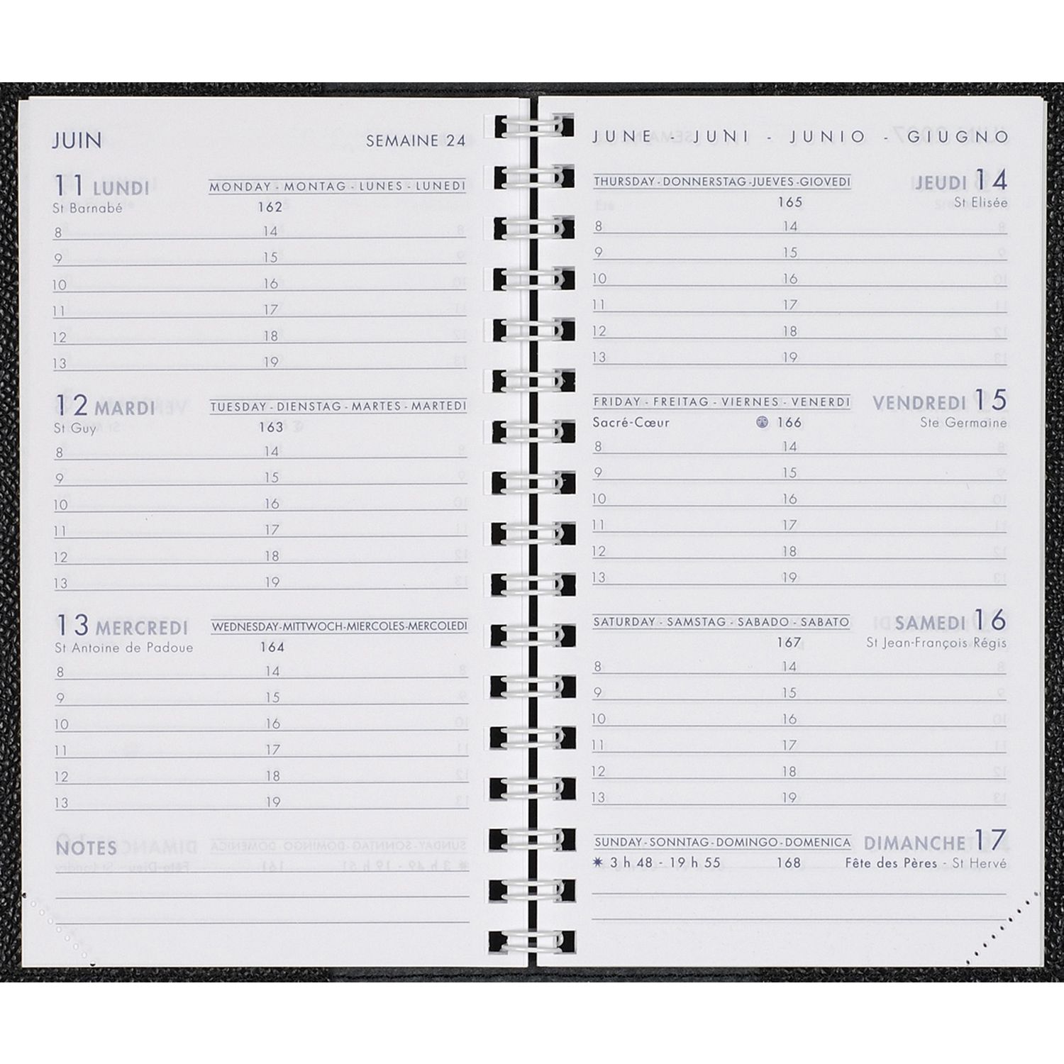 Recharge 2025 AGENDA MODERNE HEBDOPLAN INT2201SAD - 1 semaine sur 2 pages - 8.7 x 15.3 cm - 3338805010472