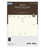 Recharge agenda 2027 FILOFAX - A5 - Semaine sur deux pages (multilingue)
