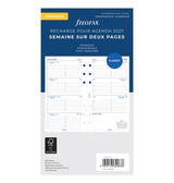 Recharge agenda 2027 FILOFAX - Personal - Semaine sur deux pages (français)
