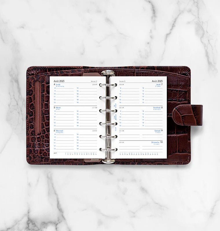 Recharge agenda FILOFAX 2025 - 2026 - Pocket - Semaine sur deux pages (français) - 5059145596119