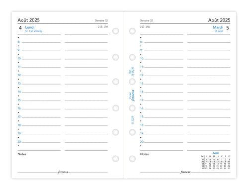 Recharge agenda FILOFAX 2025 - 2026 - Pocket - Un jour par page (français) - 5059145598212