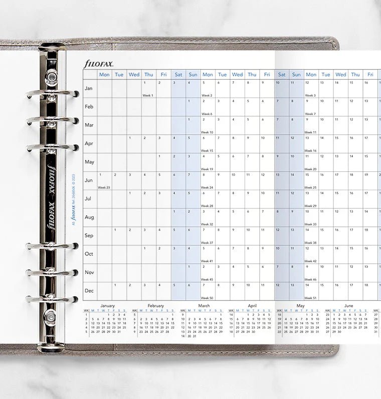 Recharge agenda FILOFAX 2026 - A5 - Planning annuel horizontal (anglais) - 509145550883