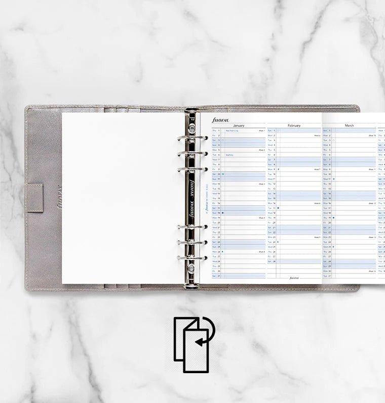 Recharge agenda FILOFAX 2026 - A5 - Planning annuel vertical (anglais) - 5059145550869