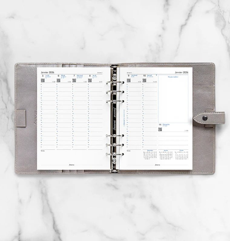 Recharge agenda FILOFAX 2026 - A5 - Semaine sur deux pages (français) - 5059145597475