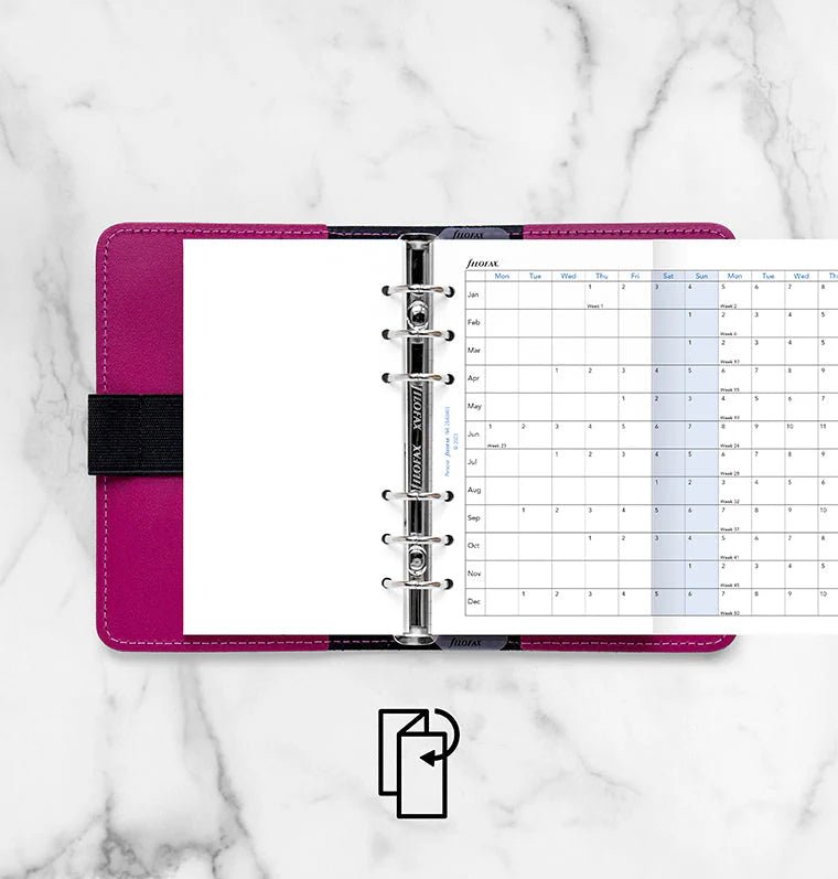 Recharge agenda FILOFAX 2026 - Personal - Planning annuel horizontal (anglais) - 5059145550746