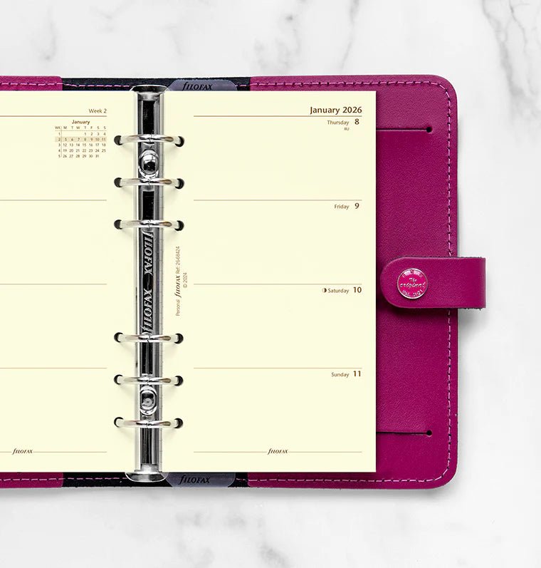 Recharge agenda FILOFAX 2026 - Personal - Semaine sur deux pages (anglais) - 5059145596638