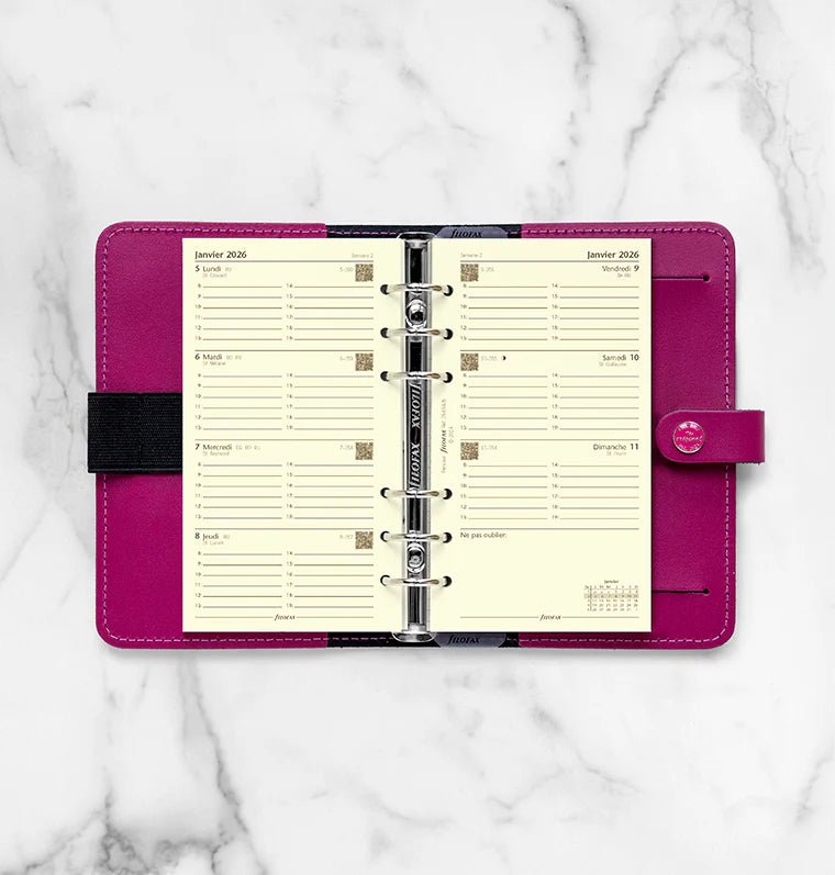 Recharge agenda FILOFAX 2026 - Personal - Semaine sur deux pages (français) - 5059145596737