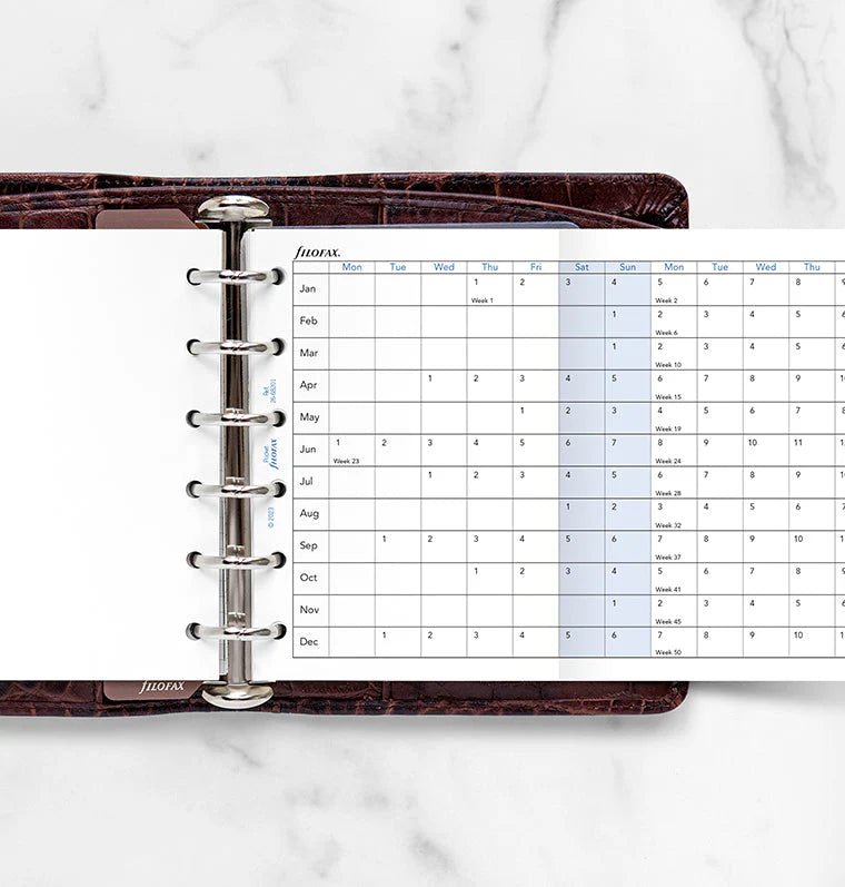 Recharge agenda FILOFAX 2026 - Pocket - Planning annuel horizontal (anglais) - 5059145550623