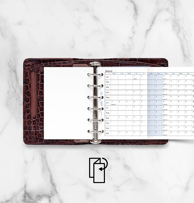 Recharge agenda FILOFAX 2026 - Pocket - Planning annuel horizontal (anglais) - 5059145550623