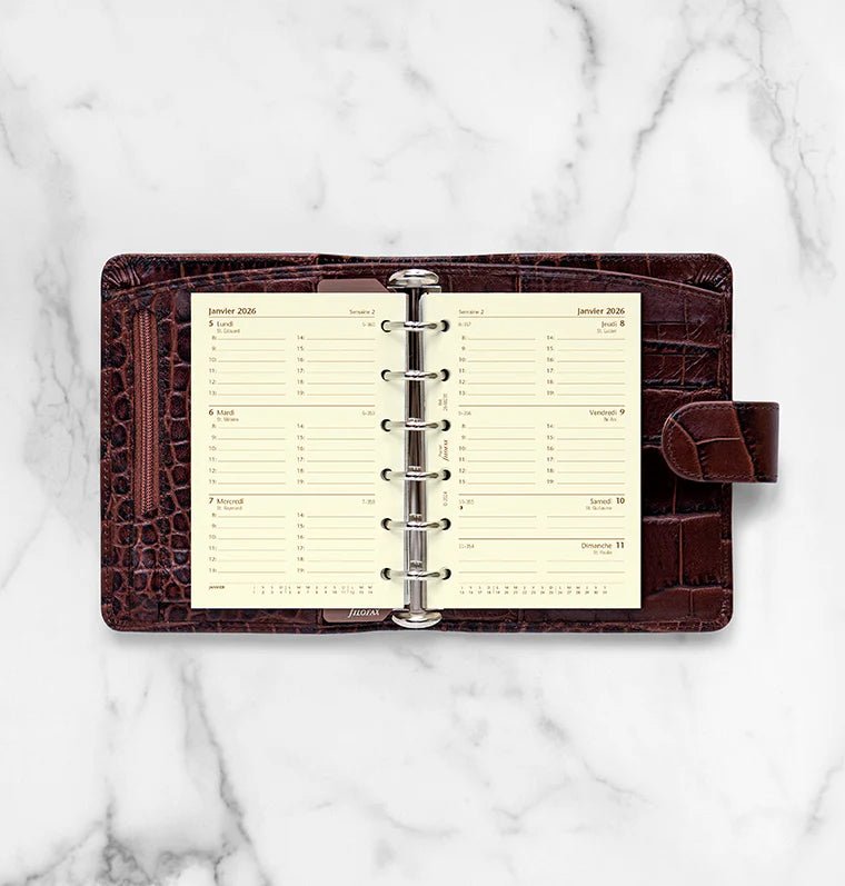 Recharge agenda FILOFAX 2026 - Pocket - Semaine sur deux pages (français) - 5059145596157