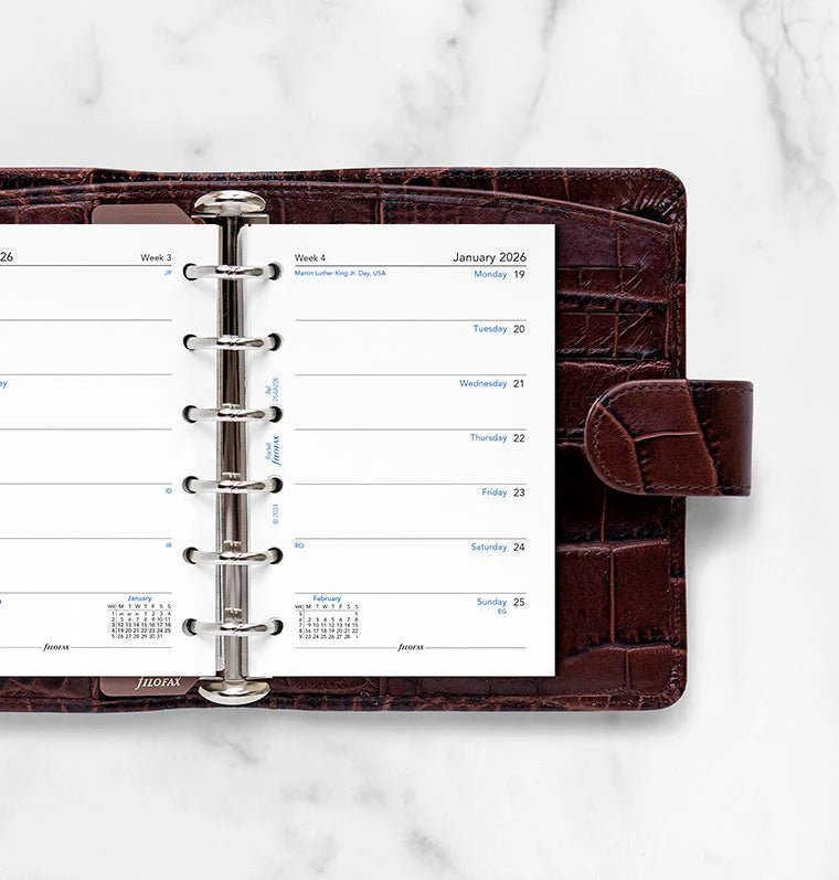 Recharge agenda FILOFAX 2026 - Pocket - Semaine sur une page (multilingue) - 5059145596072