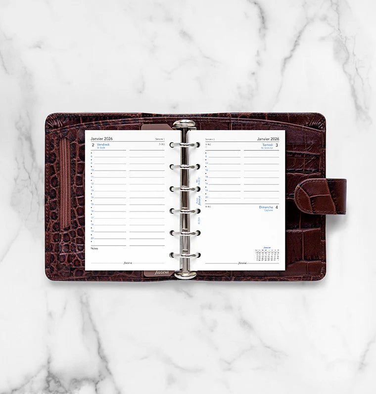 Recharge agenda FILOFAX 2026 - Pocket - Un jour par page (français) - 5059145551101