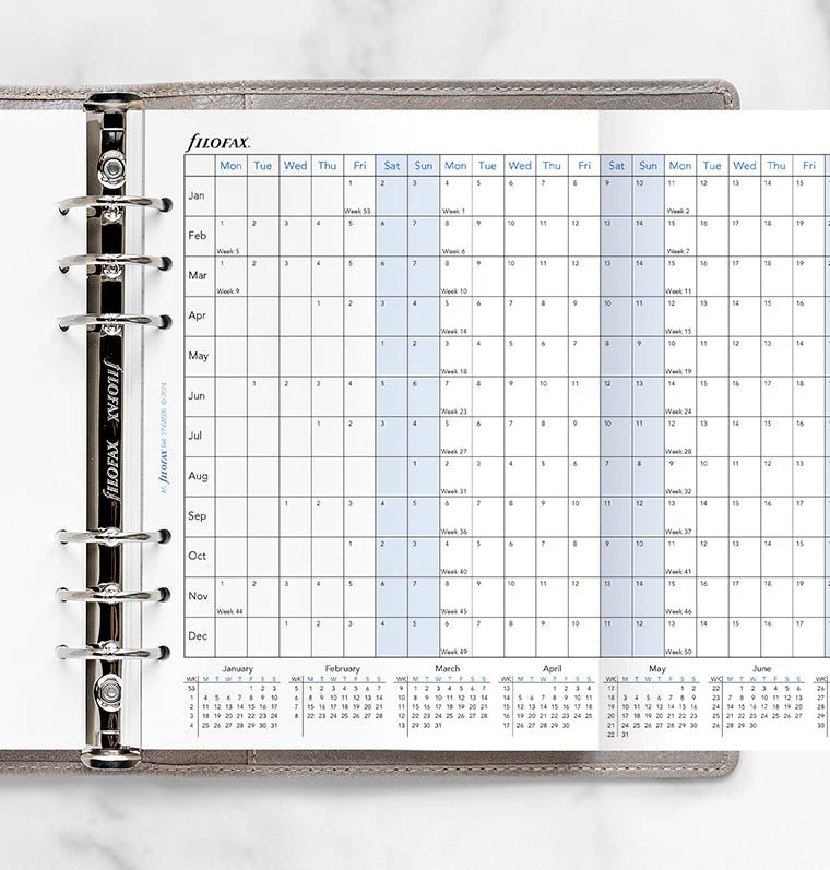 Recharge agenda FILOFAX 2027 - A5 - Planning annuel horizontal (anglais) - 5059145598892