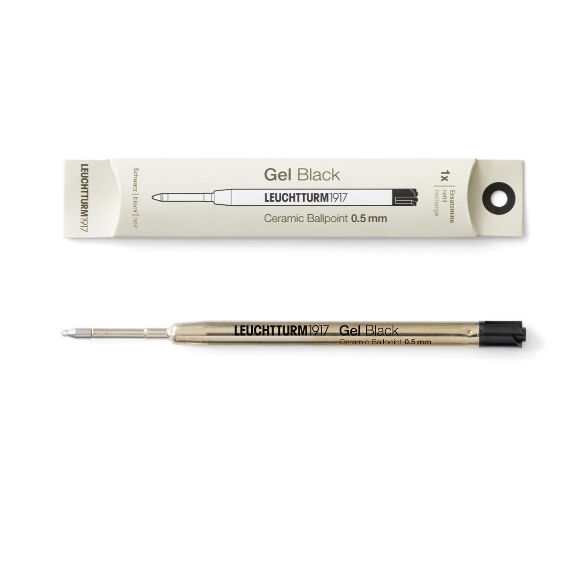 Recharge gel LEUCHTTURM1917 Drehgriffel Nr. 1 - 0.5 mm - Noir - 4004117595509
