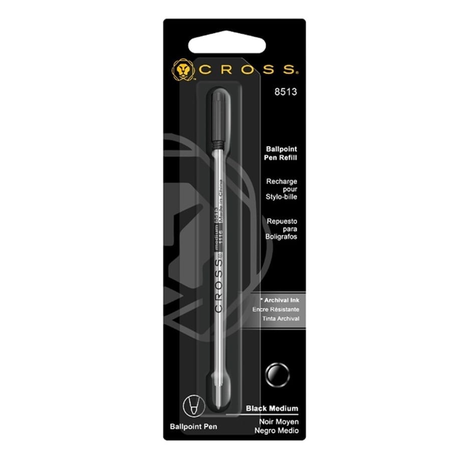 Recharge stylo bille CROSS - Medium (M) - Noir - 07322805513