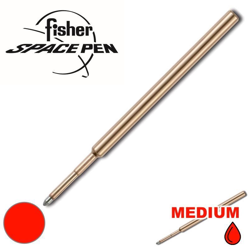 Recharge stylo bille FISHER SPACE PEN - Medium (M) - Rouge - 747609112214