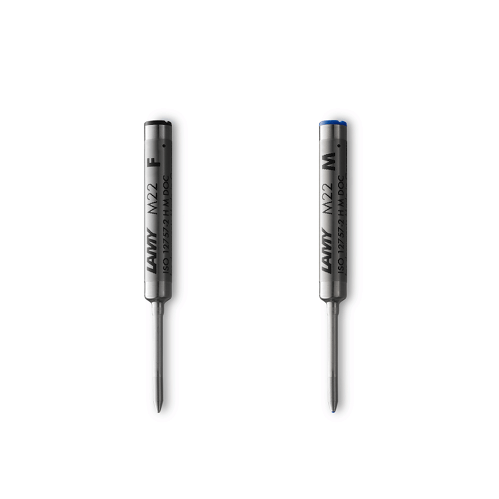 Recharge stylo bille LAMY M22 - Medium (M) - Bleu - 4014519133803
