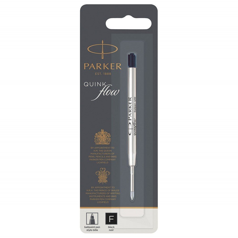 Recharge stylo bille PARKER - Fine (F) - Noir - 3501179503677