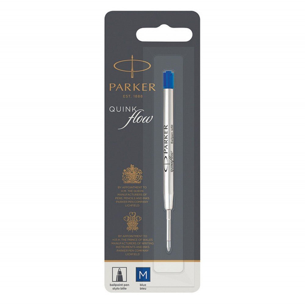 Recharge stylo bille PARKER - Medium (M) - Bleu - 3501179503714
