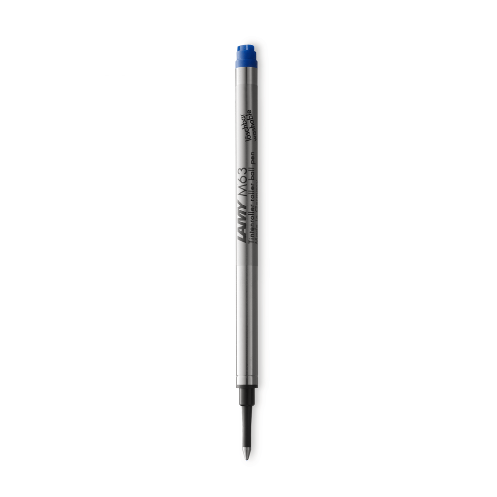 Recharge stylo roller LAMY M63 - Large (B) - Bleu effaçable - 4014519659013