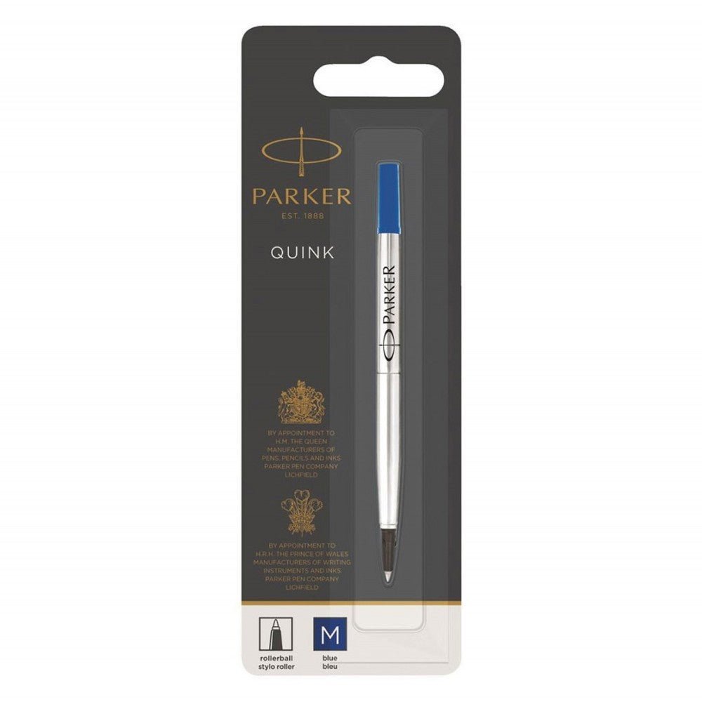 Recharge stylo roller PARKER - Medium (M) - Bleu - 3501179503240