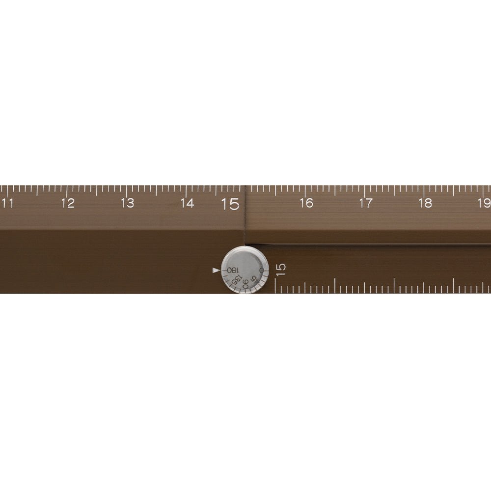 Règle MIDORI multifonction pliable en aluminium - 30 cm - Marron - 4902805422871