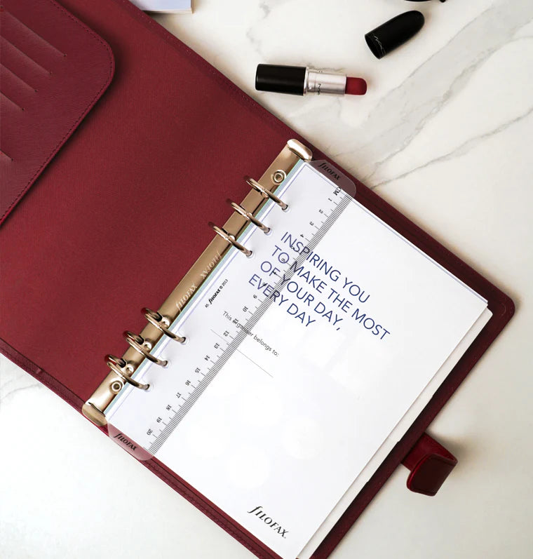 Organiseur FILOFAX Saffiano - A5 - Dark Cherry